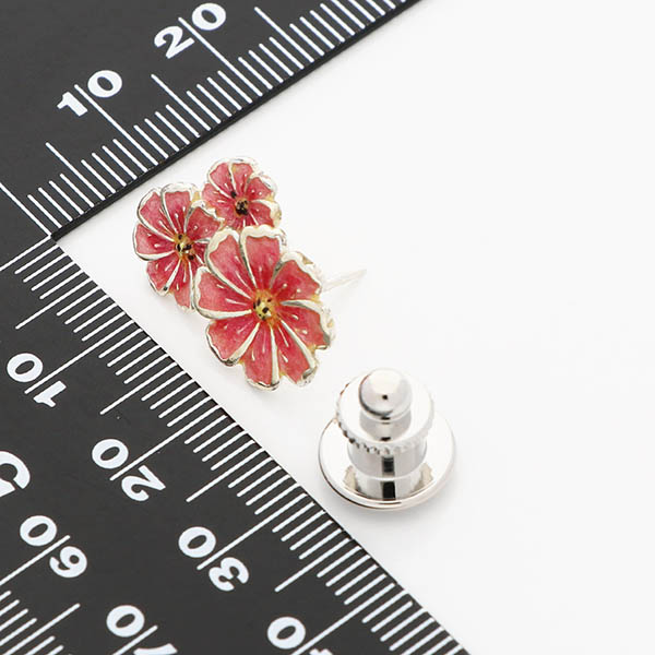 シルバーピンバッチ(コスモス)