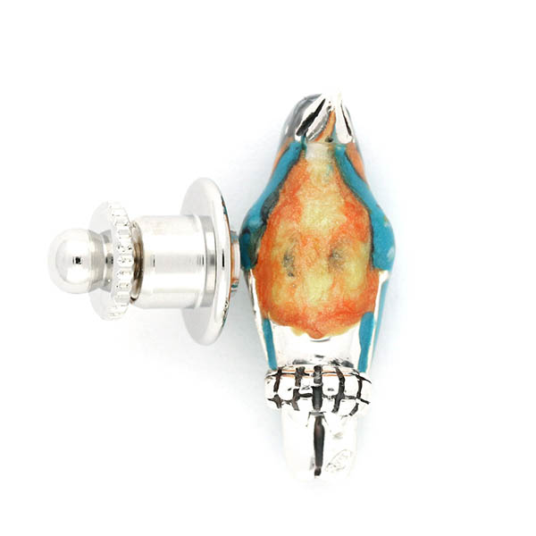 シルバーピンバッチ(カワセミ)