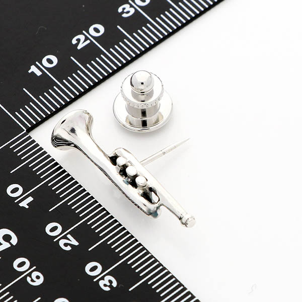 シルバーピンバッチ(トランペット)