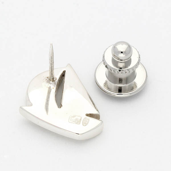 シルバーピンバッチ(ヨット)