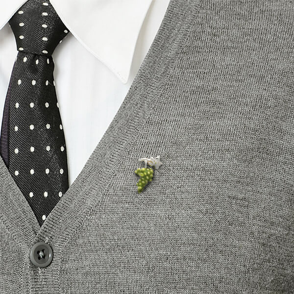 シルバーピンバッチ