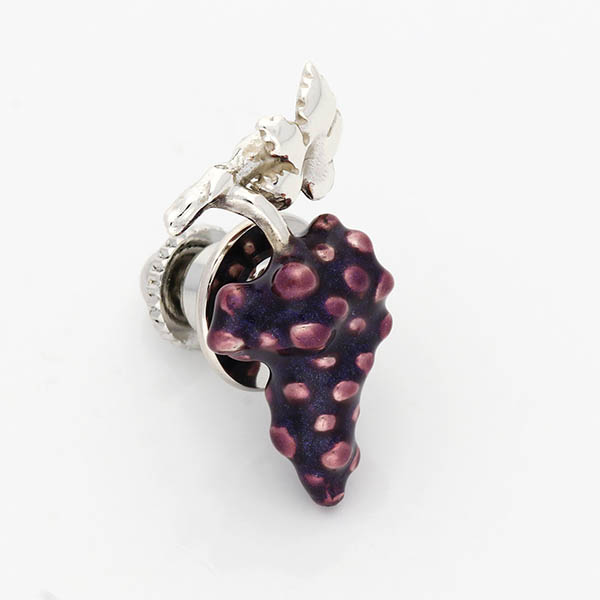 シルバーピンバッチ(ブドウ)