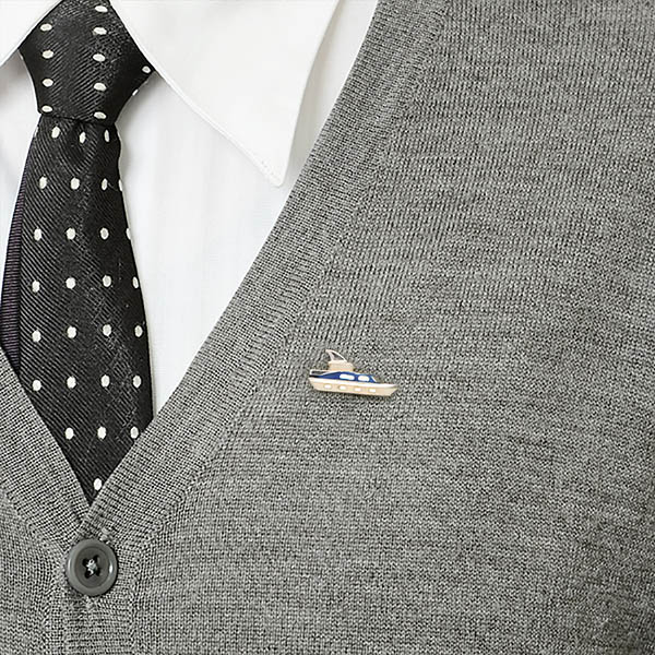 シルバーピンバッチ(クルーザー)