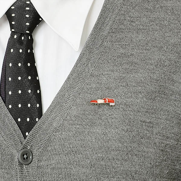 シルバーピンバッチ(靴)