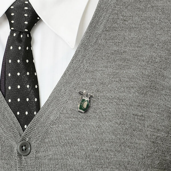 シルバーピンバッチ