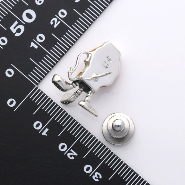 シルバーピンバッチ