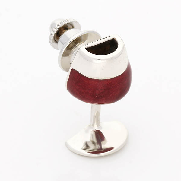 シルバーピンバッチ(ワイングラス)