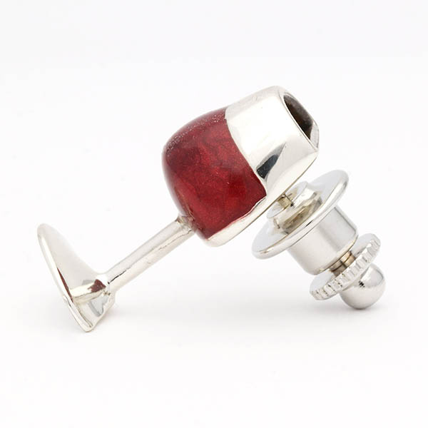 シルバーピンバッチ(ワイングラス)