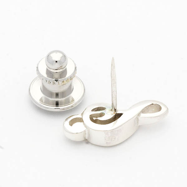 シルバーピンバッチ(ト音記号)