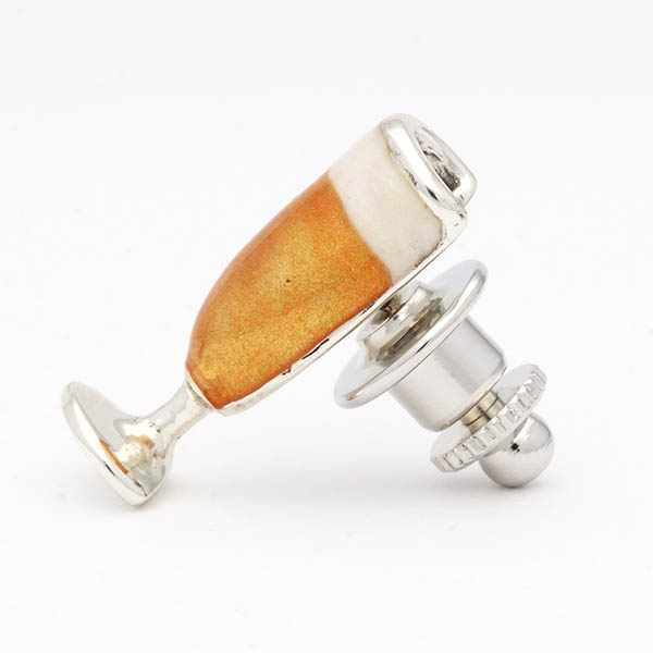 シルバーピンバッチ(ビアグラス)