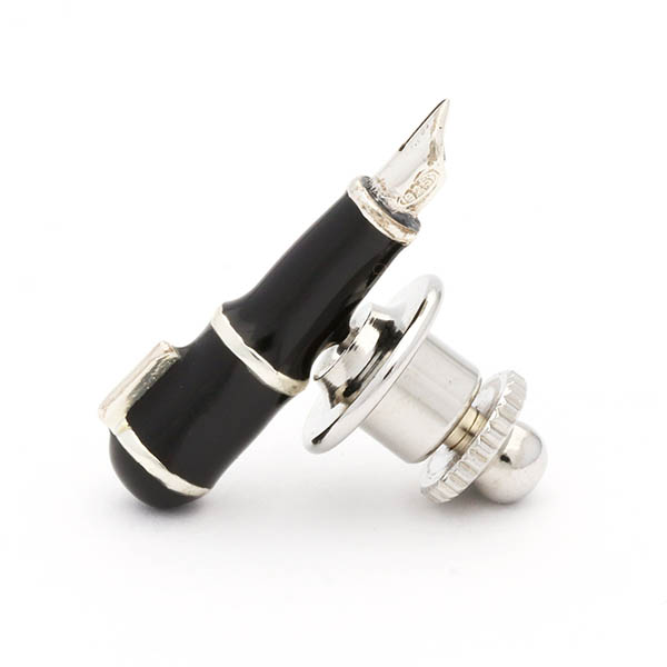 シルバーピンバッチ(ペン)