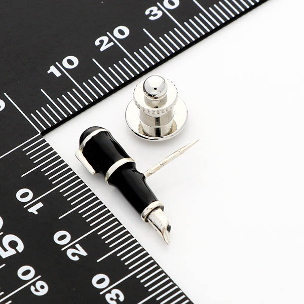 シルバーピンバッチ(ペン)