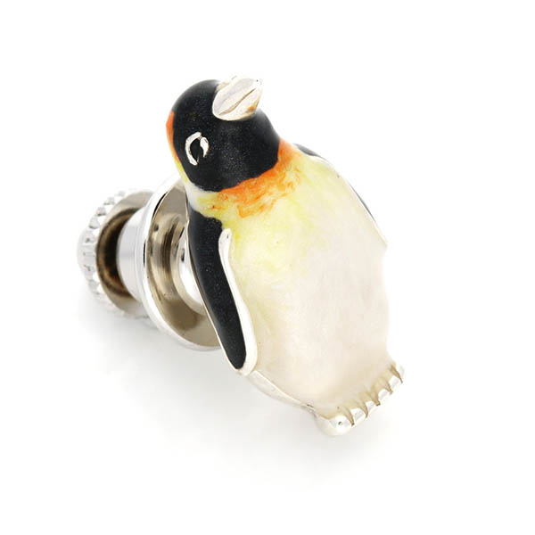 シルバーピンバッチ(ペンギン)