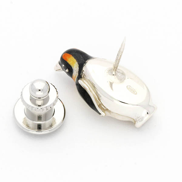 シルバーピンバッチ(ペンギン)