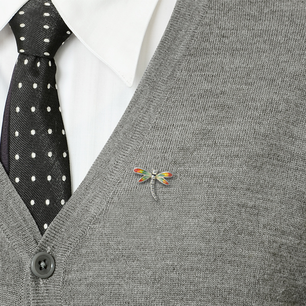 シルバーピンバッチ