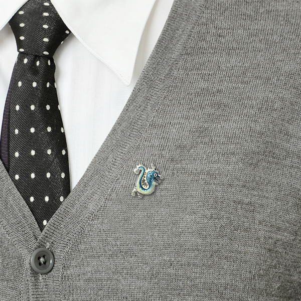 シルバーピンバッチ