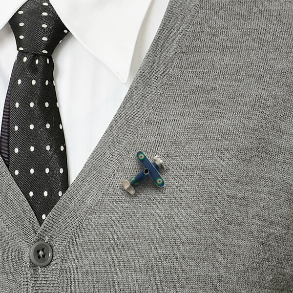 シルバーピンバッチ