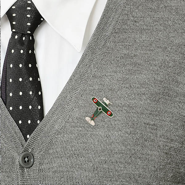 シルバーピンバッチ(飛行機)