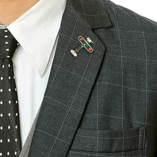 シルバーピンバッチ(飛行機)