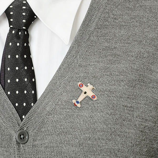 シルバーピンバッチ(飛行機)