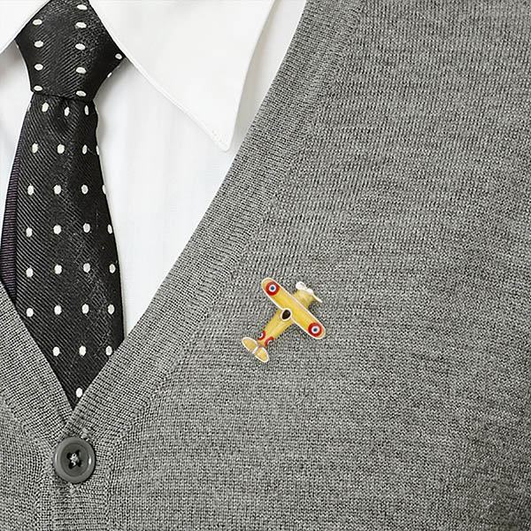 シルバーピンバッチ(飛行機)