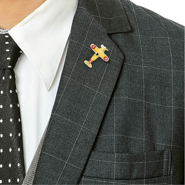 シルバーピンバッチ(飛行機)