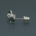 シルバースタッドピアス(片耳用)