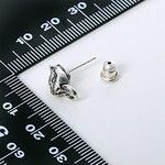 シルバースタッドピアス(片耳用)