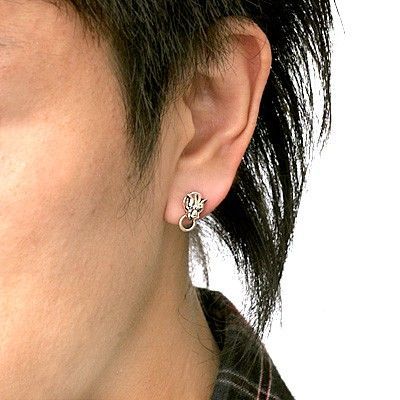 シルバースタッドピアス(片耳用)