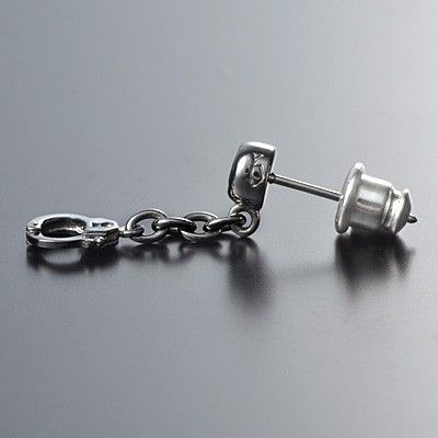 シルバースタッドピアス(片耳用)