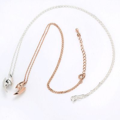 シルバーペアネックレス
