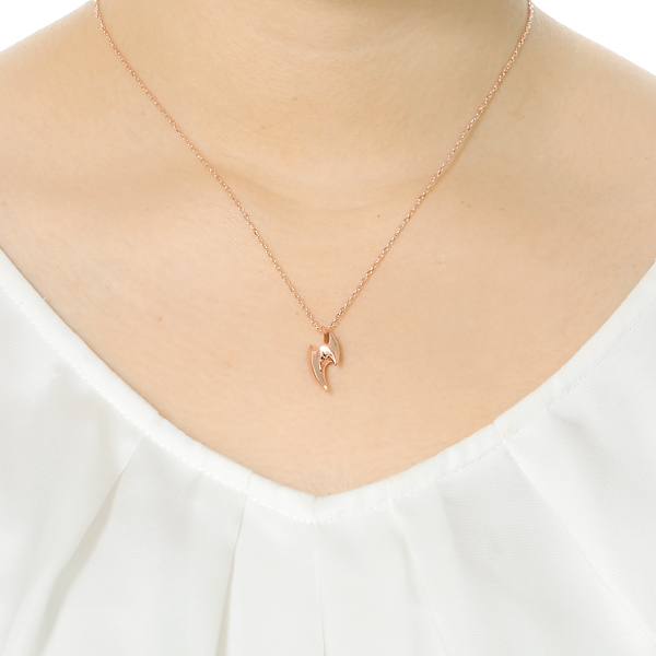 シルバーペアネックレス