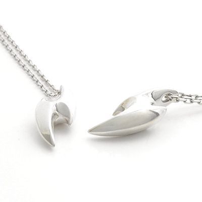 シルバーペアネックレス