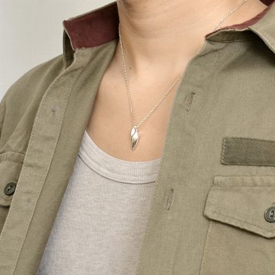 シルバーペアネックレス