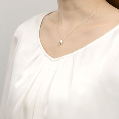 シルバーペアネックレス