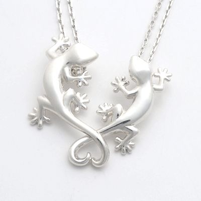 シルバーペアネックレス