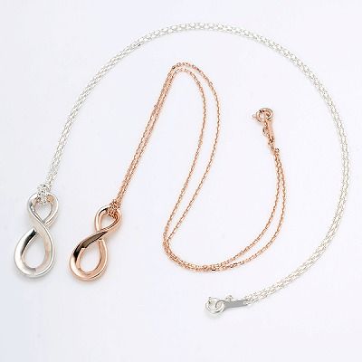 シルバーペアネックレス