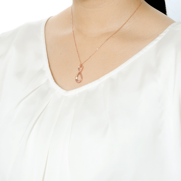 シルバーペアネックレス