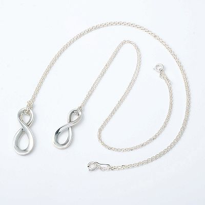 シルバーペアネックレス