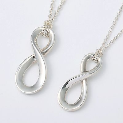 シルバーペアネックレス