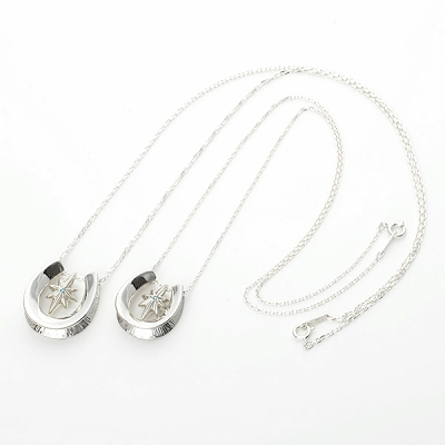 シルバーペアネックレス