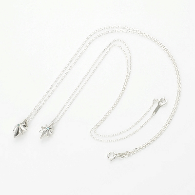 シルバーペアネックレス