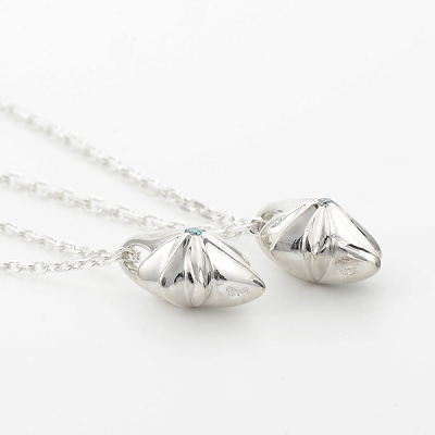 シルバーペアネックレス