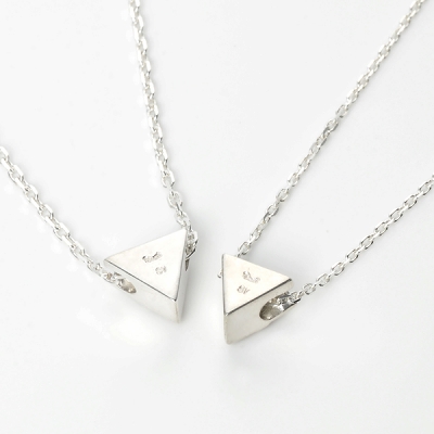 シルバーペアネックレス