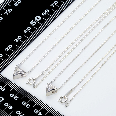 シルバーペアネックレス