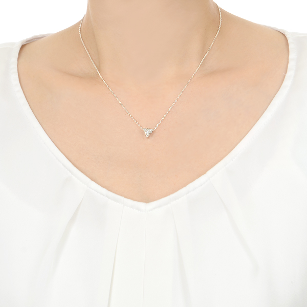 シルバーペアネックレス