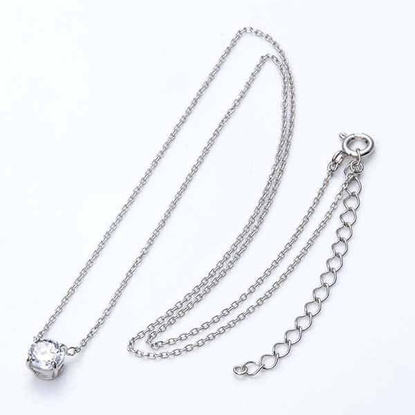 母の日 シルバーネックレス フラワーボックス セット 「Thanks Mama」ピック付