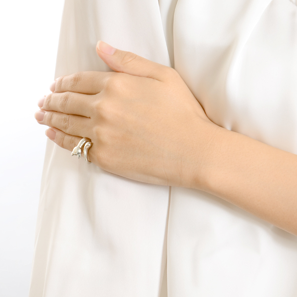 シルバーピンキーリング