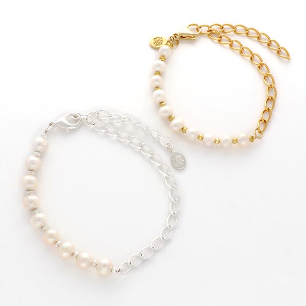 淡水パールペアブレスレット
