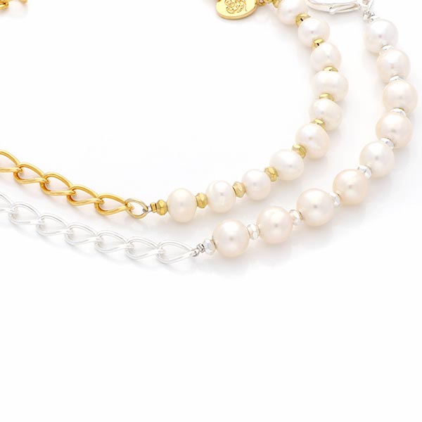 淡水パールペアブレスレット
